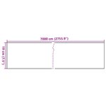 vidaXL Écran d'intimité de jardin PVC 70x0 19 m Crème