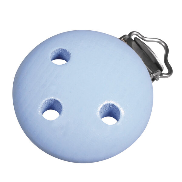 Clip en bois FSC 100  37mm ø  bleu layette  1 pce.