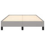 vidaXL Cadre de lit sans matelas gris clair 120x190 cm tissu