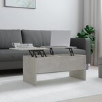 vidaXL Table basse gris béton 102x50 5x46 5 cm bois d'ingénierie