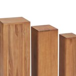 vidaXL Ensemble de supports de plantes 3 Pièces Bois de teck solide