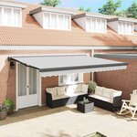 Auvent Anthracite 4 × 3 m Métal