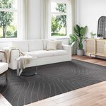 vidaXL Tapis de surface HUARTE Anthracite 280 x 200 cm Polyester