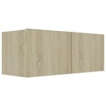 vidaXL Meubles TV 3 Pièces Chêne sonoma Bois d'ingénierie