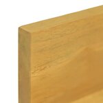 vidaXL Étagères murales 2 Pièces 60x10x10 cm Bois de teck massif