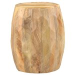 vidaXL Tabouret tambour Bois de manguier solide