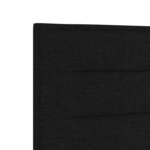 vidaXL Tête de lit LED avec des lumières à LED Noir 200 cm Polyester