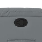 vidaXL Fauteuil inclinable Gris Similicuir