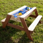 AXI Table de pique-nique à sable/eau avec parasol