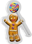 Pièce de monnaie en Argent 2 Dollars g 31.1 (1 oz) Millésime 2021 Shrek Film GINGERBREAD MAN