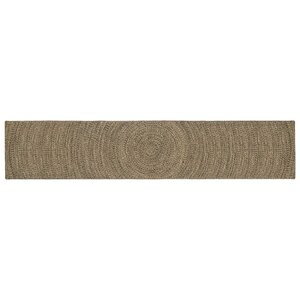 vidaXL Tapis de surface Naturel et noir 80 x 400 cm Jute