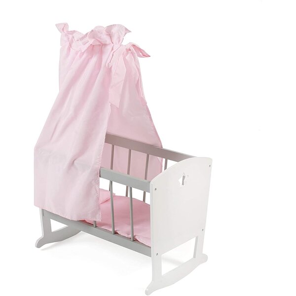 Bayer Chic 2000 515-95 - Stars - Lit pour poupée avec housse de couette et ciel Gris