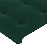 vidaXL Têtes de lit 2 Pièces Vert foncé 80x5x78/88 cm Velours