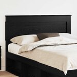 vidaXL Tête de lit Chêne noir 160 cm Bois d'ingénierie
