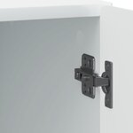vidaXL Cabinet de chevet Blanc 43 x 34 5 x 50 cm Bois d'ingénierie
