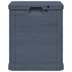 vidaXL Boîte de rangement de jardin 90 L Anthracite