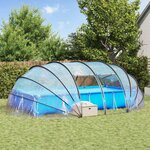 vidaXL Dôme de tente de piscine Transparent 640 x 432 x 205 cm PVC