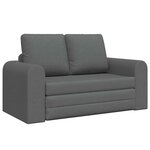 vidaXL Canapé-Lit Gris foncé 148 x 71 x 83 cm tissu