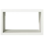 vidaXL Portant de bois de chauffage blanc 100x40x60 cm acier