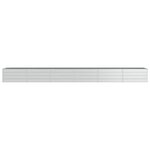 vidaXL Lit surélevé de jardin 480x80x45 cm Acier galvanisé Argenté