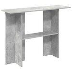 vidaXL Table console Gris béton 100 x 30 x 75 cm Bois d'ingénierie