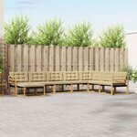 vidaXL Ensemble de canapés d'extérieur 8 pc Blanc et Beige