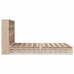 vidaXL Lit bibliothèque sans matelas 120x190 cm bois massif