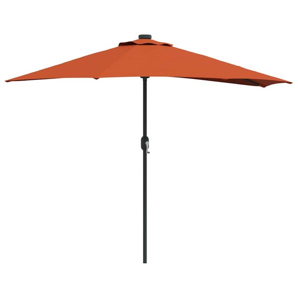 vidaXL Parasol de jardin Couleur terre cuite 294 x 150 x 224 cm tissu