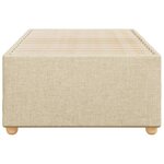 vidaXL Cadre de lit sans matelas crème 90x190 cm tissu