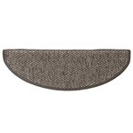 vidaXL Tapis d'escalier autocollants aspect sisal 15 Pièces 65x21x4 cm