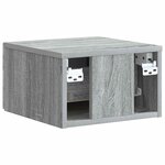 vidaXL Cabinet de chevet mural Sonoma gris 33 x 34 5 x 20 cm