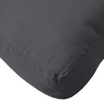 vidaXL Coussin de palette anthracite mélangé 60x60x9 5 cm tissu