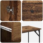 vidaXL Bureau d'ordinateur avec tiroir Bois Ancien 131 x 48 x 75 cm