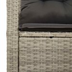 vidaXL Canapé de jardin avec coussin 120 x 62 x 69 cm polyrotin