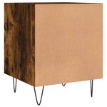 vidaXL Tables de chevet 2 Pièces chêne fumé 40x40x50 cm bois d'ingénierie