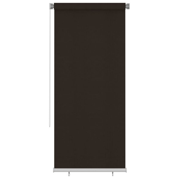 vidaXL Store roulant d'extérieur 100x230 cm Marron PEHD