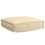 vidaXL Coussin pour assise de palette Beige 60 x 60 x 12 cm