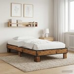 vidaXL Cadre de lit Bois ancien 80 x 200 cm Bois d'ingénierie