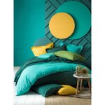 TODAY housse de couette 100% coton - 220x240 cm - Vert émeraude TODAY