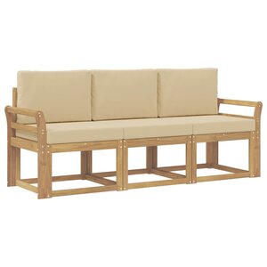 vidaXL Ensemble de canapés d'extérieur 3 Pièces