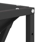 vidaXL Braise Noir 80 x 80 x 40 cm Acier laminé à froid