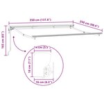vidaXL Auvent rétractable électrique Orange  Noir et Jaune 3 5 x 2 5 m