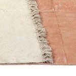 Vidaxl tapis kilim coton 200 x 290 cm rose