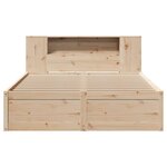 vidaXL Cadre de lit sans matelas 140x190 cm bois de pin massif