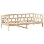 vidaXL Lit de jour avec toit sans matelas 90x200 cm bois massif