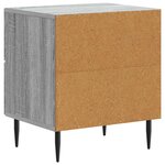 vidaXL Cabinet de chevet avec tiroir Sonoma gris 43 x 34 5 x 47 5 cm