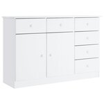 vidaXL Buffet ALTA blanc 112x35x73 cm bois massif de pin