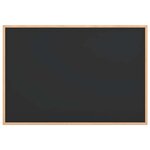 vidaXL Tableau noir avec cadre en bois de pin massif noir 80x55 cm