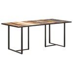 vidaXL Table de salle à manger 180 cm Bois de récupération massif