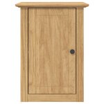 vidaXL Armoire murale de salle de bain avec stockage BODO Marron miel